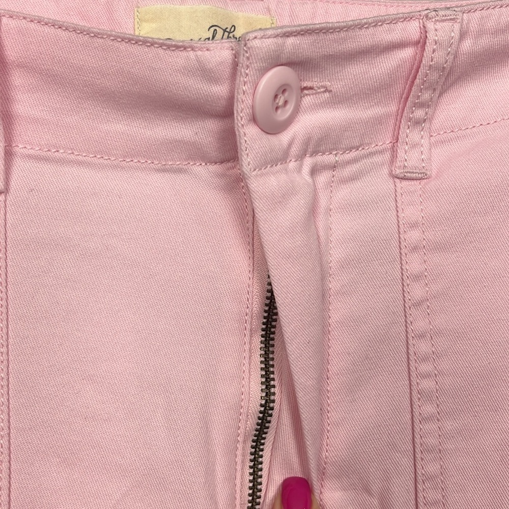 Universal Threads Womens Cargo Pants 16 Pink Wide Leg Cargo Pockets Classic NWT - Picture 3 of 15